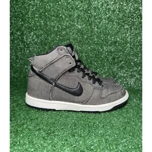 Vintage Nike Dunk High Denim Pack 2011 Gray Fleece Womens Size 6.5 Kids Size 5